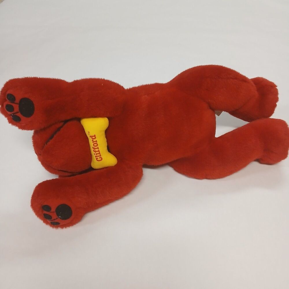 Scholastic 20” CLIFFORD BIG RED DOG Stuffed Plush Animal Floppy Lying Puppy Toy - Picture 6 of 14